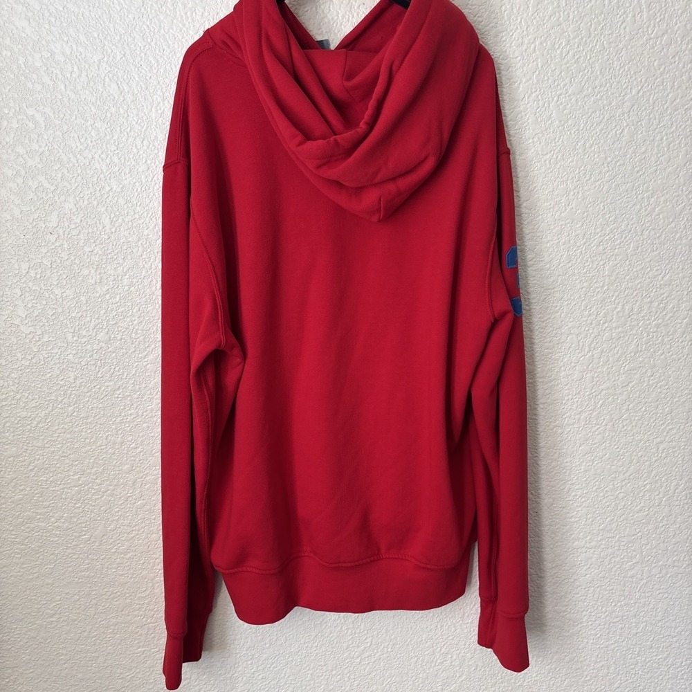 Polo Ralph Lauren Big Pony Hoodie Pullover Red Men's Size L Long Sleeve Logo - Picture 11 of 13